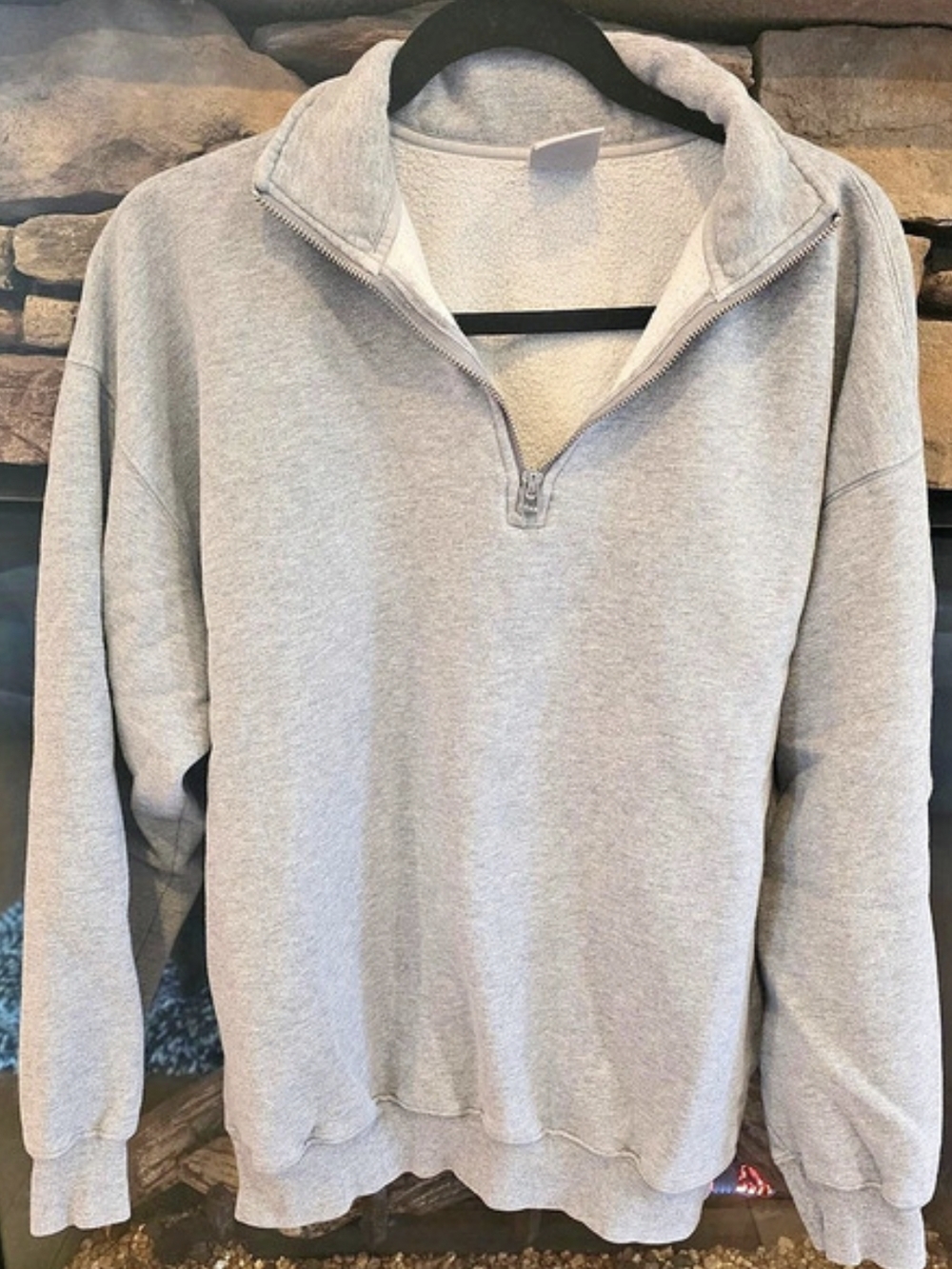 TNA Gray Half-Zip Sweatshirt Size 2
